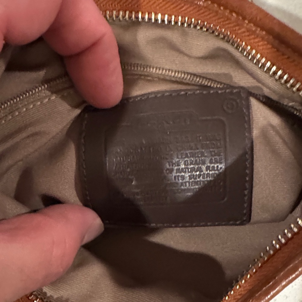 Coach White and Brown Crossbody Bag - Picture 2 of 5